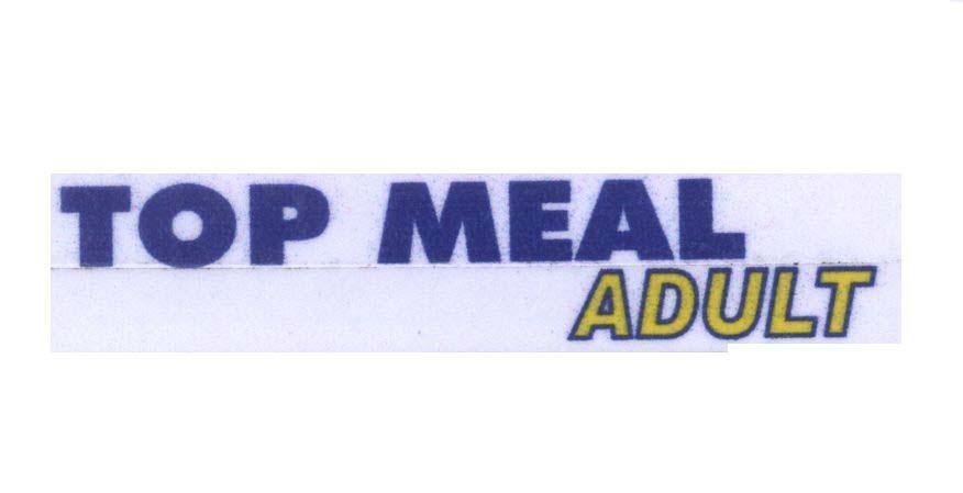 Mẫu nhãn hiệu TOP MEAL ADULT