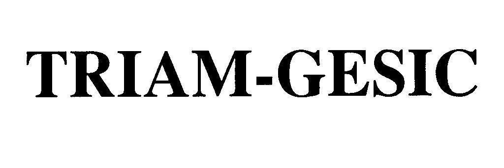 Mẫu nhãn hiệu TRIAM-GESIC