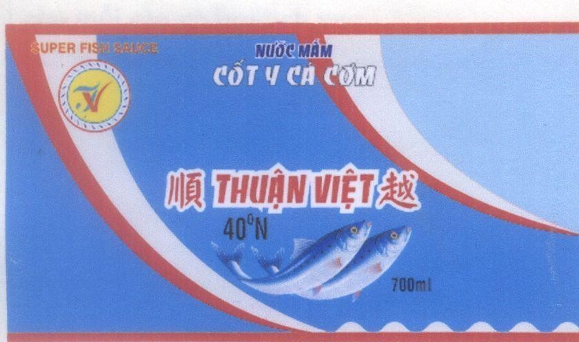 Mẫu nhãn hiệu Thuận Việt [Shun Yieh] TV SUPER FISH SAUCE Nước Mắm Cốt Y Cá Cơm