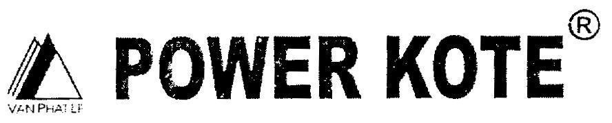 Mẫu nhãn hiệu POWER KOTE VAN PHAT LE
