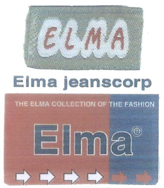 Mẫu nhãn hiệu ELMA ELMA JEANSCORP lôgo