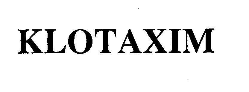 Mẫu nhãn hiệu KLOTAXIM