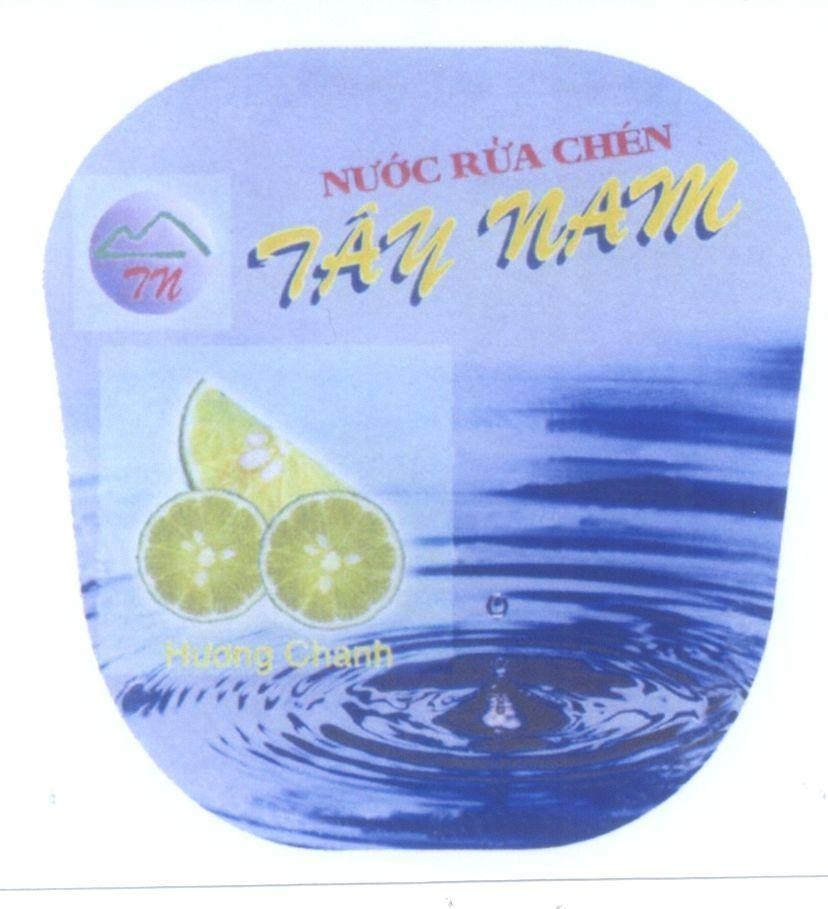 Mẫu nhãn hiệu TN Nước rửa chén Tây Nam hương chanh