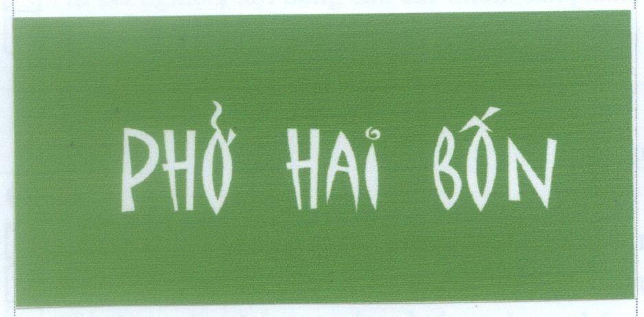Mẫu nhãn hiệu Phở Hai Bốn