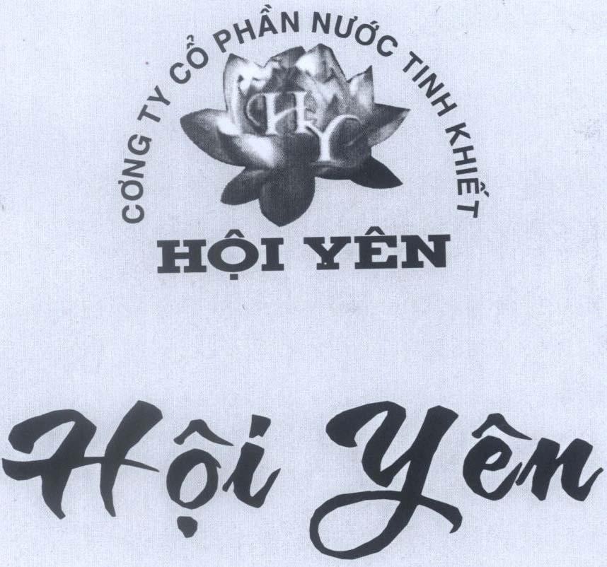 Mẫu nhãn hiệu H Y Công ty cổ phần nước tinh khiết Hội Yên