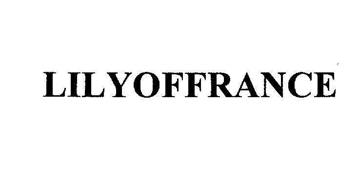 Mẫu nhãn hiệu LILYOFFRANCE