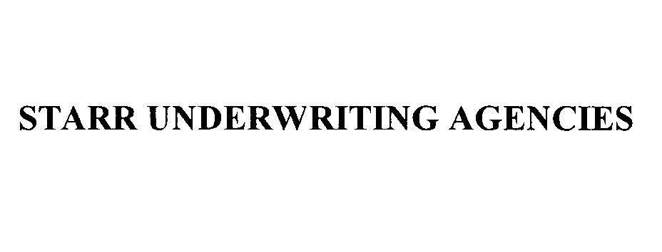 Mẫu nhãn hiệu STARR UNDERWRITING AGENCIES