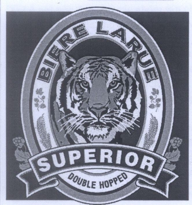 Mẫu nhãn hiệu BIERE LARUE SUPERIOR DOUBLE HOPPED