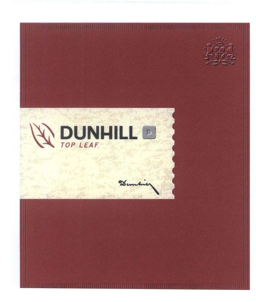 Mẫu nhãn hiệu DUNHILL D TOP LEAF