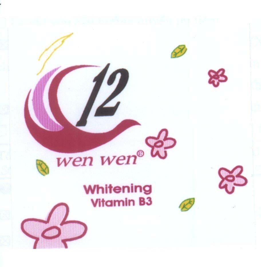 Mẫu nhãn hiệu WEN WEN 12 WHITENING VITAMIN B3