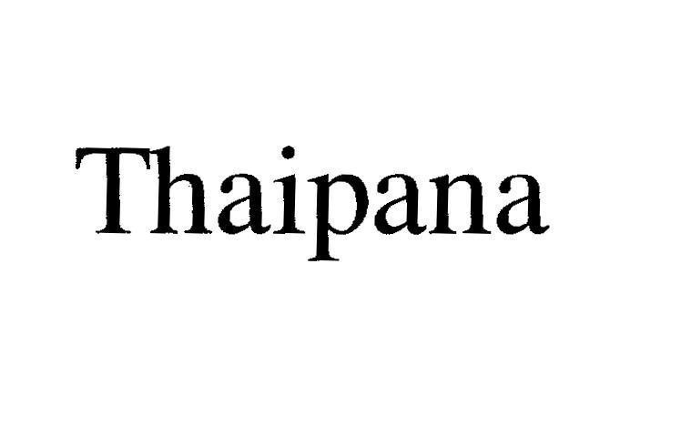 Mẫu nhãn hiệu THAIPANA