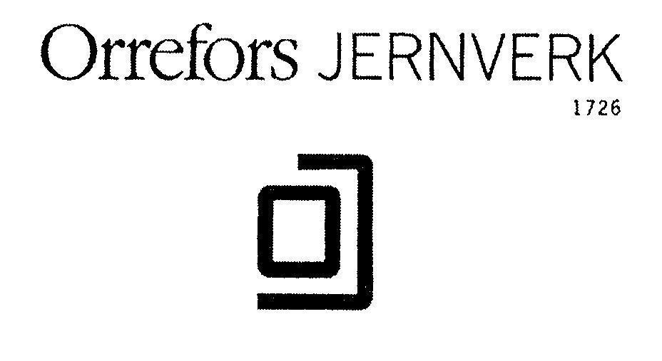 Mẫu nhãn hiệu ORREFORS JERNVERK 1726