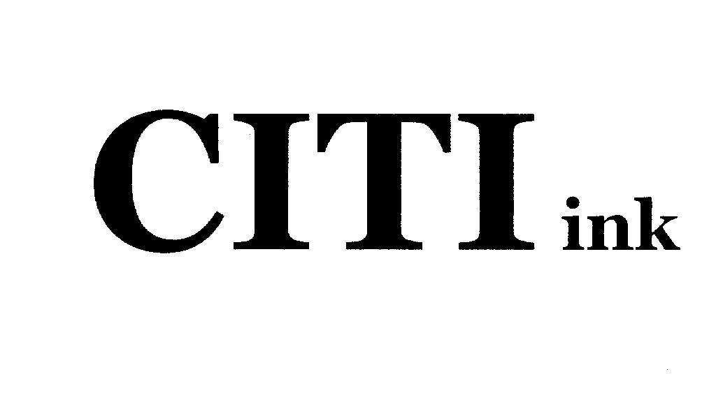 Mẫu nhãn hiệu CITI ink