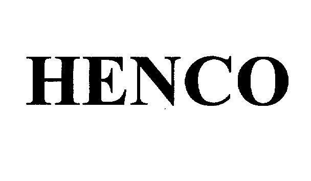 Mẫu nhãn hiệu HENCO
