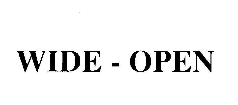 Mẫu nhãn hiệu WIDE-OPEN