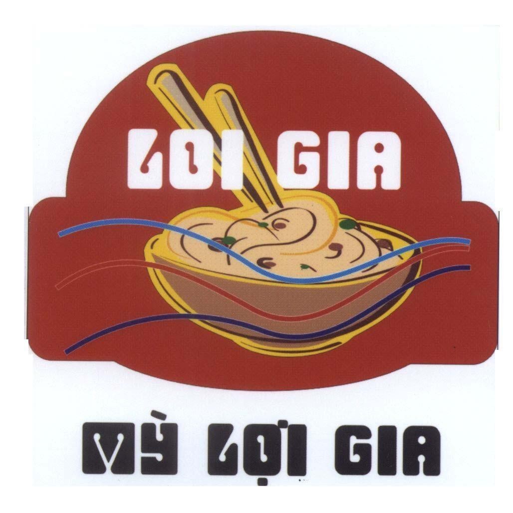 Mẫu nhãn hiệu LOI GIA mỳ Lợi Gia