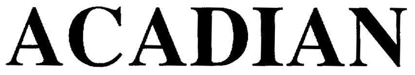 Mẫu nhãn hiệu ACADIAN