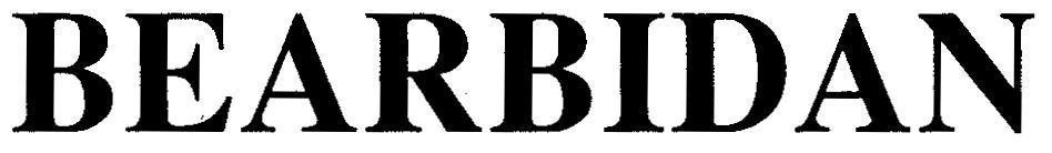 Mẫu nhãn hiệu BEARBIDAN