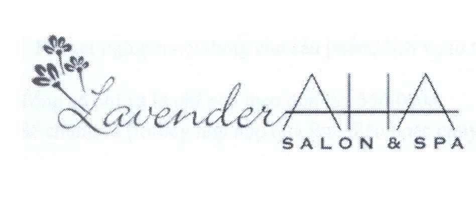 Mẫu nhãn hiệu LAVENDER AHA SALON & SPA
