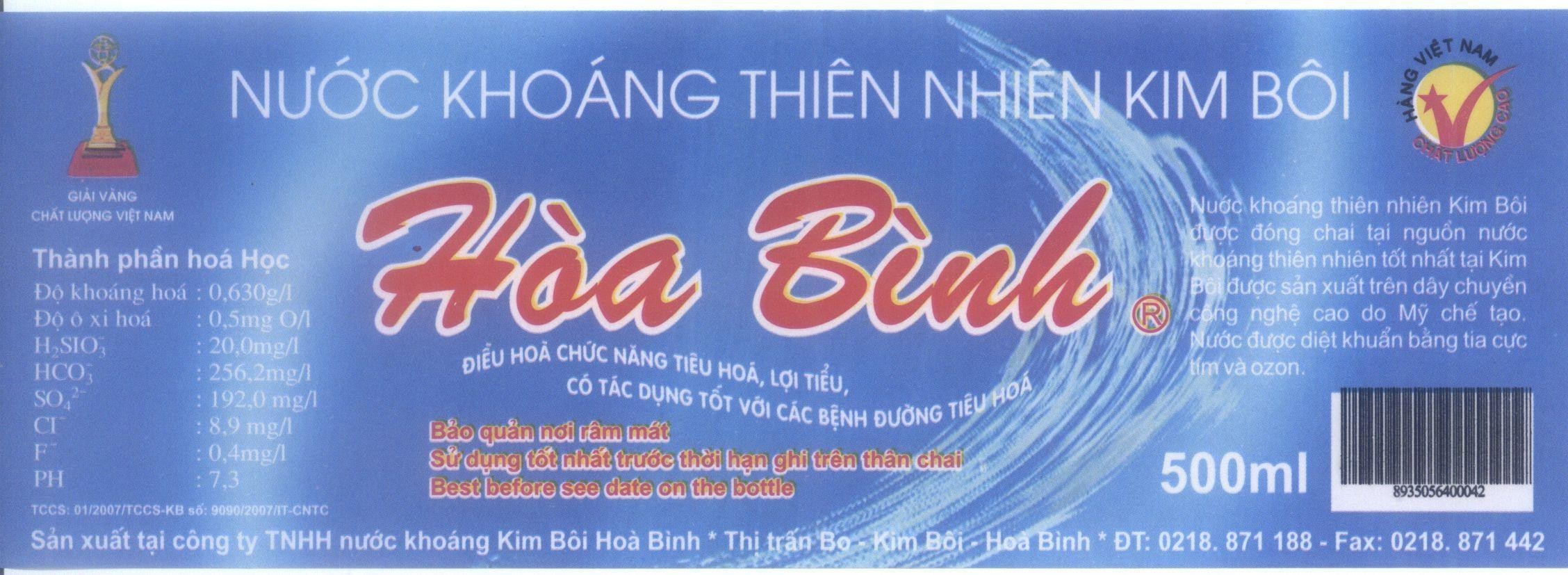 Mẫu nhãn hiệu Hoà Bình