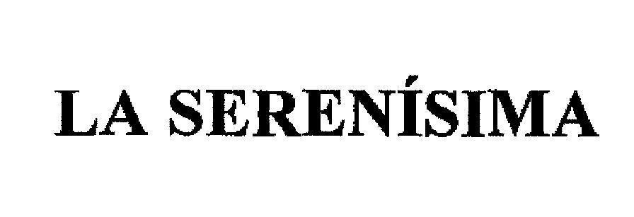 Mẫu nhãn hiệu LA SERENISIMA
