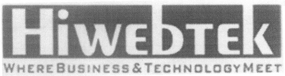 Mẫu nhãn hiệu HiwebTek WHERE BUSINESS & TECHNOLOGY MEET