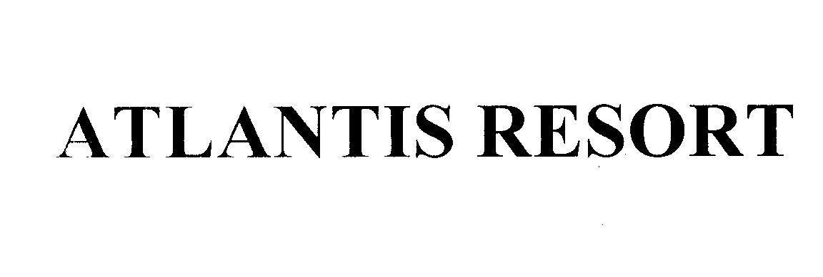 Mẫu nhãn hiệu ATLANTIS RESORT
