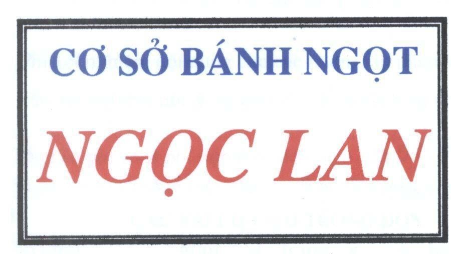 Mẫu nhãn hiệu Cơ sở bánh ngọt Ngọc Lan