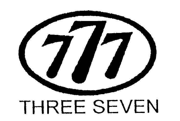 Mẫu nhãn hiệu 777 THREE SEVEN