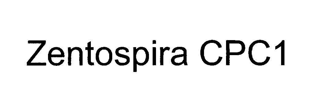 Mẫu nhãn hiệu Zentospira CPC1