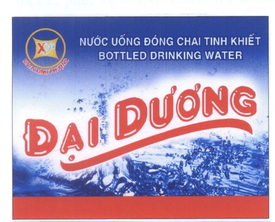 Mẫu nhãn hiệu Đại Dương nước uống đóng chai tinh khiết BOTTLED DRINGKING WATER DNTN Xinh Phượng X P