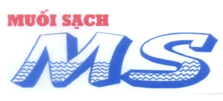Mẫu nhãn hiệu Muối sạch MS