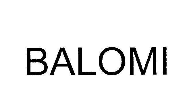Mẫu nhãn hiệu BALOMI