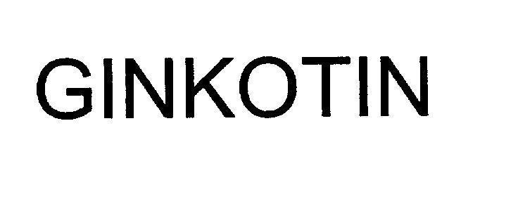 Mẫu nhãn hiệu GINKOTIN