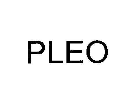 Mẫu nhãn hiệu PLEO