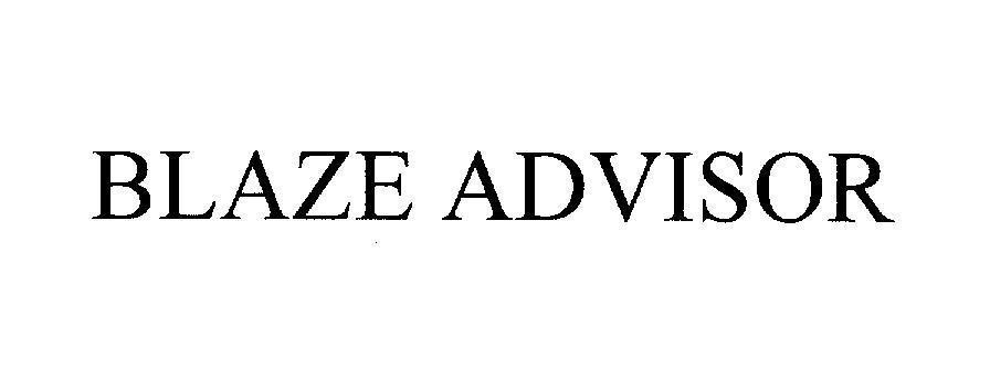 Mẫu nhãn hiệu BLAZE ADVISOR