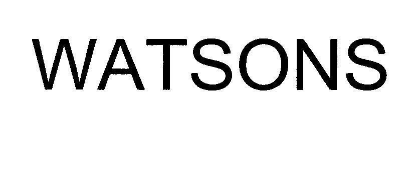 Mẫu nhãn hiệu WATSONS