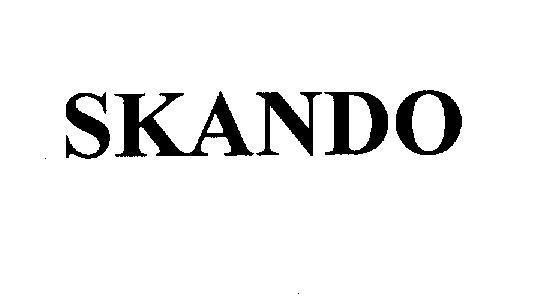 Mẫu nhãn hiệu SKANDO
