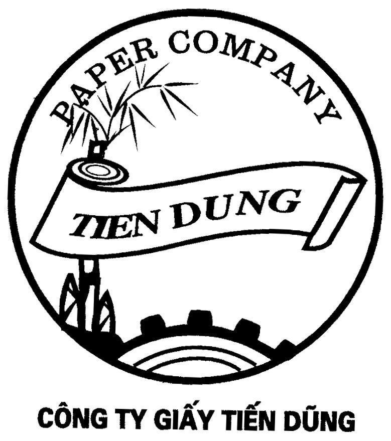 Mẫu nhãn hiệu TIEN DUNG PAPER COMPANY Công Ty Giấy Tiến Dũng