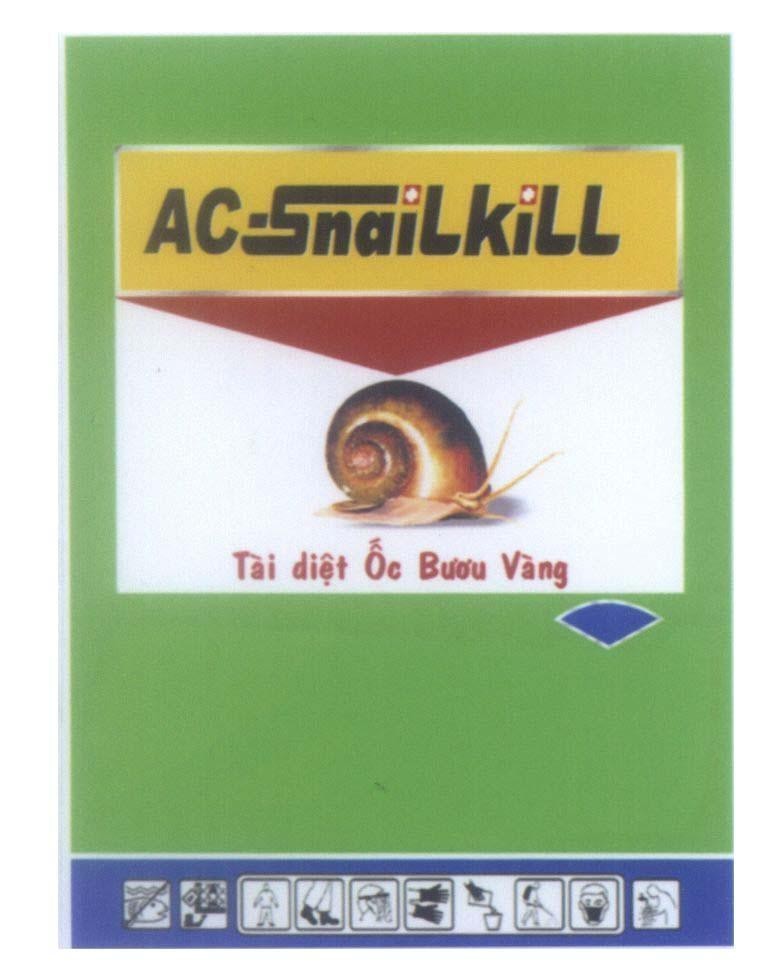 Mẫu nhãn hiệu AC-SnaiLkiLL Tài diệt ốc Bươu Vàng