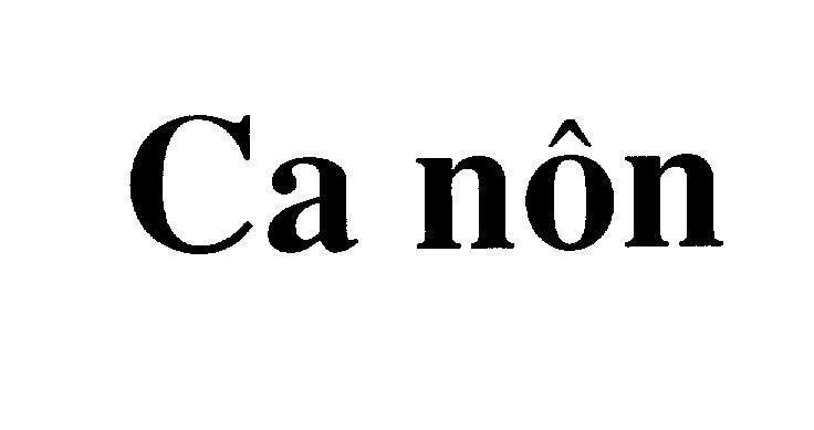 Mẫu nhãn hiệu Ca nôn