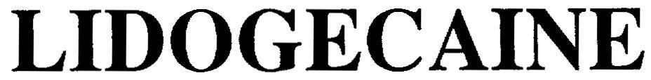 Mẫu nhãn hiệu LIDOGECAINE
