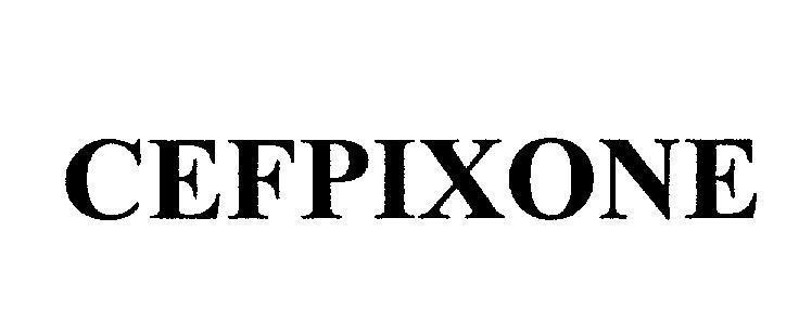 Mẫu nhãn hiệu CEFPIXONE