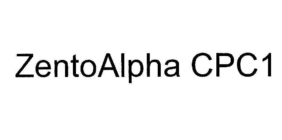 Mẫu nhãn hiệu ZentoAlpha CPC1