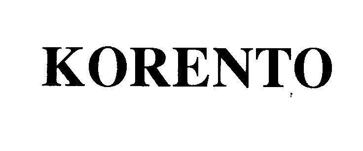 Mẫu nhãn hiệu KORENTO