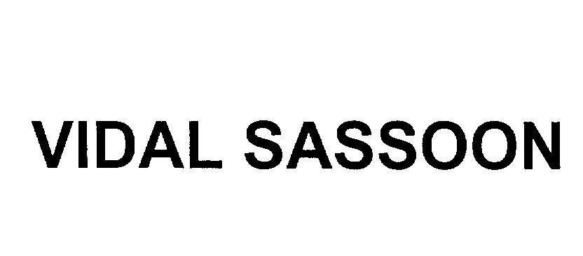 Mẫu nhãn hiệu VIDAL SASSOON