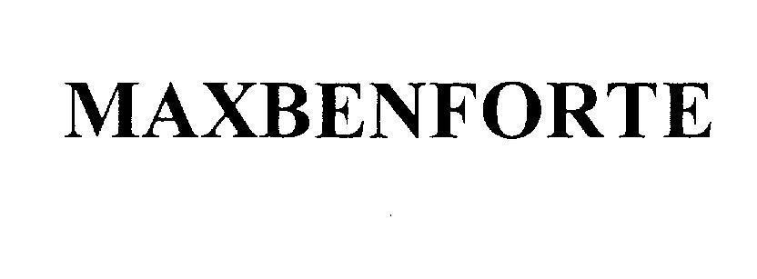 Mẫu nhãn hiệu MAXBENFORTE