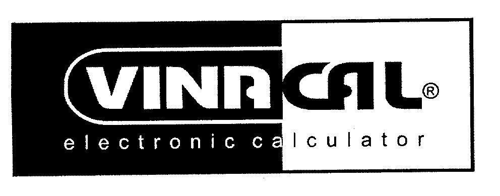 Mẫu nhãn hiệu VINACAL electronic calculator
