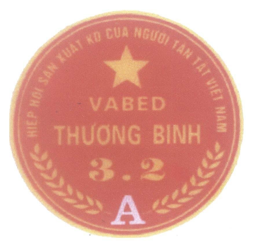 Mẫu nhãn hiệu Hiệp hội sản xuất kd của người tàn tật Việt Nam VABED Thương Binh 3.2 A