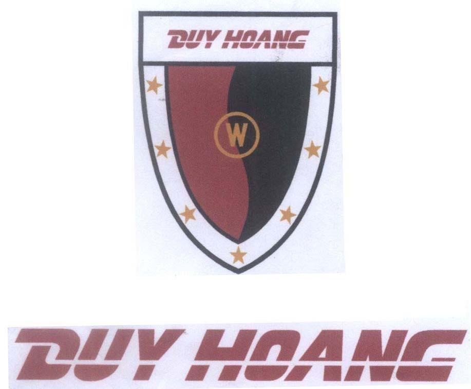 Mẫu nhãn hiệu DUY HOANG W
